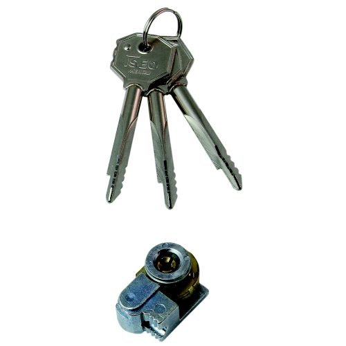 Iseo art 990.87.5 pin cylinder to be applied with 3 keys 78 mm