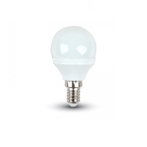 V-tac 170 led mini lámpara de globo 5.5W E14 Luz blanca fría 6400K 470 lúmenes de Samsung