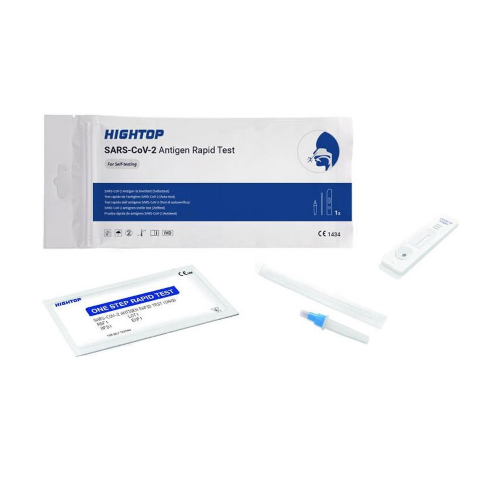 Kit de test d'écouvillons nasaux rapide HighTop 15 Antigen emballé individuellement pour la détection du virus Sars Covide-19 en auto-diagnostic dans une entreprise de travail à domicile