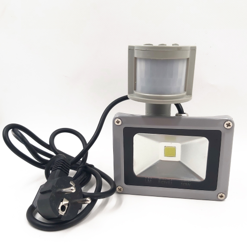 FOYU 10W LED-Strahler mit Bewegungssensor kaltweiß IP65