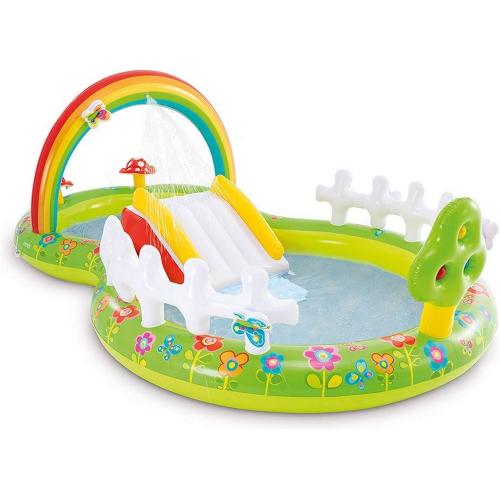 Intex 57154 My Garden piscine gonflable en vinyle avec station de jeu 290x180x104 cm pour enfants