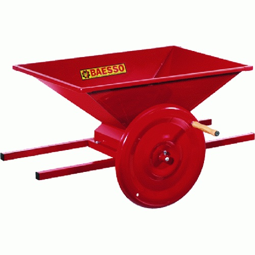 Baesso art.119 manual crusher for grapes and tomatoes 95x60 hopper with 22 cm roller production 700/800 kg / h