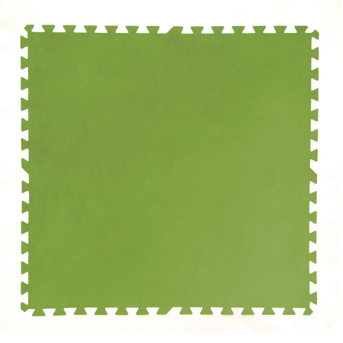 Bestway 58265 confezione 9 tappetini tappeto sottopiscina in polietilene verde 78x78 cm per bordo piscina