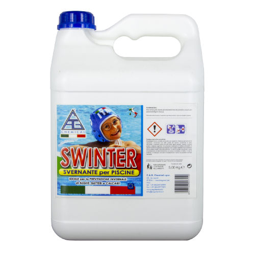 Décapant multifonctionnel d'hiver Swinter 5 lt antibactérien algicide et anticalcaire pour piscines