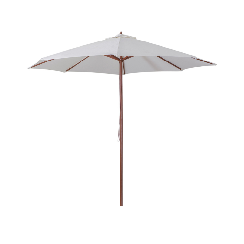 Ombrellone in legno parasole da giardino 3x4 mt ecrù realizzato in un unico pezzo e fornito senza base