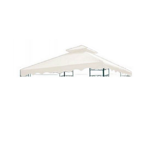 Ersatzoberteil für YF-3137R 3x3 m Pavillon aus weißem Polyester für den Außenbereich