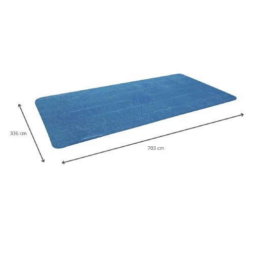 Bestway 58228 toalla térmica para piscina elevada rectangular 732x366x132 cm azul