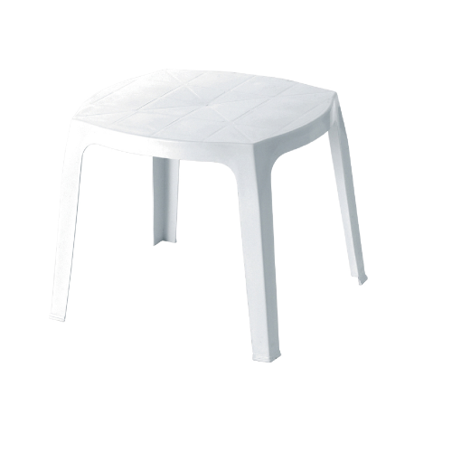 Table en résine pour enfants dans des couleurs assorties 51x56x45 cm pour une utilisation intérieure et extérieure