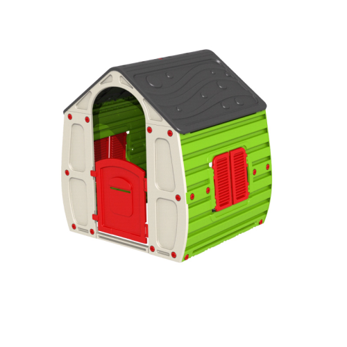 Casetta per bambini in resina termoplastica 102x90x109 cm casa giochi da giardino esterno