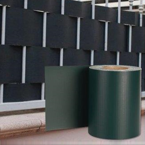 Pantalla de privacidad que cubre barandillas verdes de PVC 19x35 m para privacidad de balcón con 20 clips