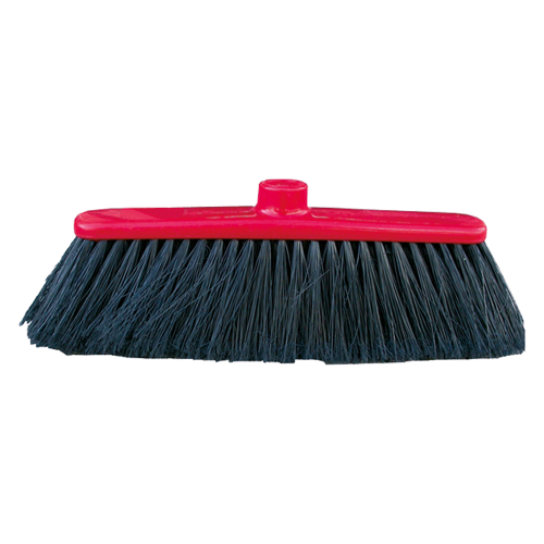 Mirella broom black bristles in feathered polyester painted semi-expanded lath without handle