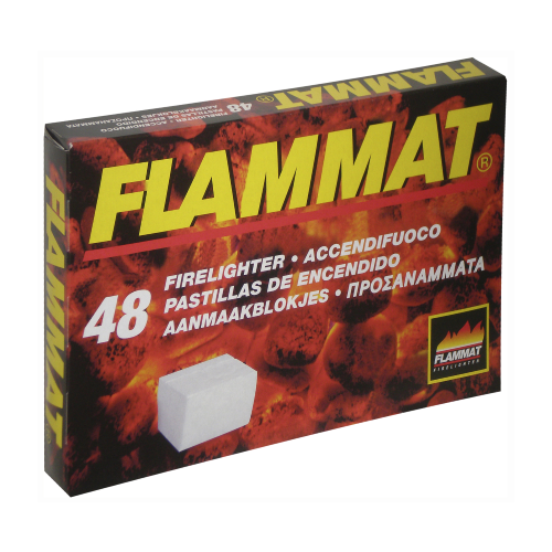Briquet Flammat 48 cubes pour cheminée cheminée barbecue réchaud