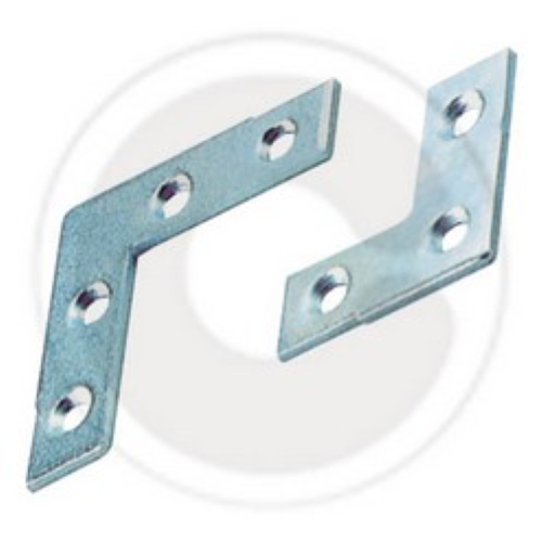 100 pcs corner reinforcement section 10x10 cm galvanized steel bracket plate