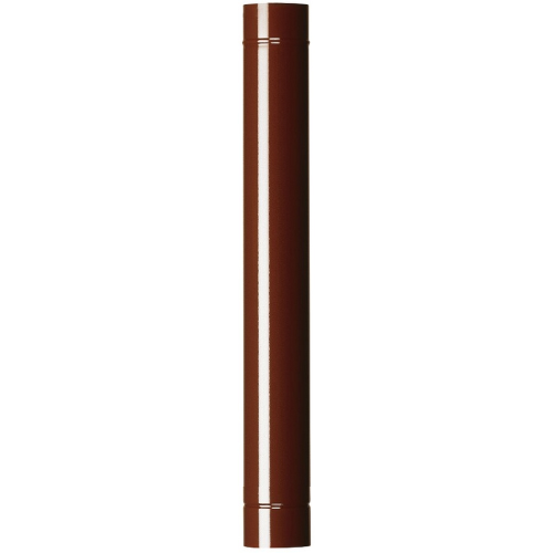 6 tubi Ø 15x100 cm acciaio smaltato marrone tubo per stufa stufe a legna