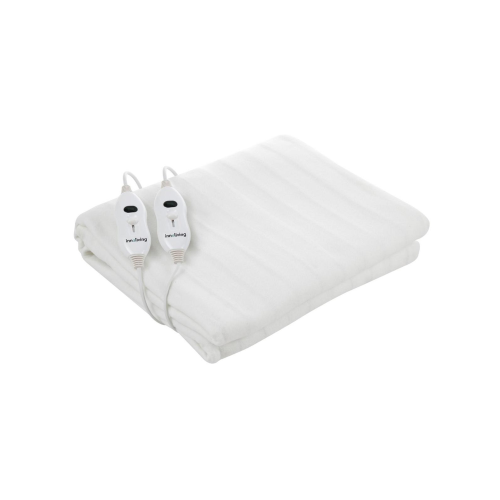 Double thermal blanket electric blanket 2 squares 140x160 cm electric bed warmer 2 x 60 W in polyester