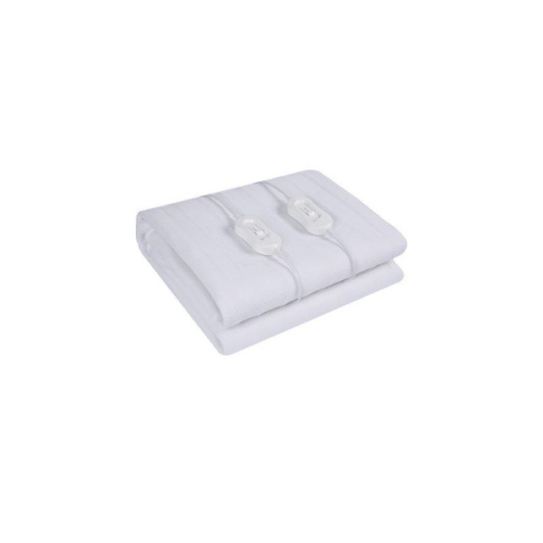 Double thermal blanket electric blanket 160x140 cm EFFE electric bed warmer 2 x 60 W in polyester