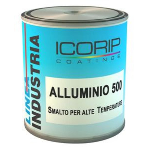 2,5 lt enamel bright aluminum 500 synthetic for high temperatures iron