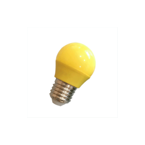 Extrastar lampada lampadina a led miniglobo 4W luce gialla E27 per decorazioni vetro giallo