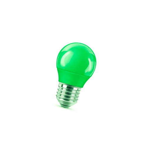 Extrastar lampada lampadina a led miniglobo 4W luce verde E27 per decorazioni vetro verde