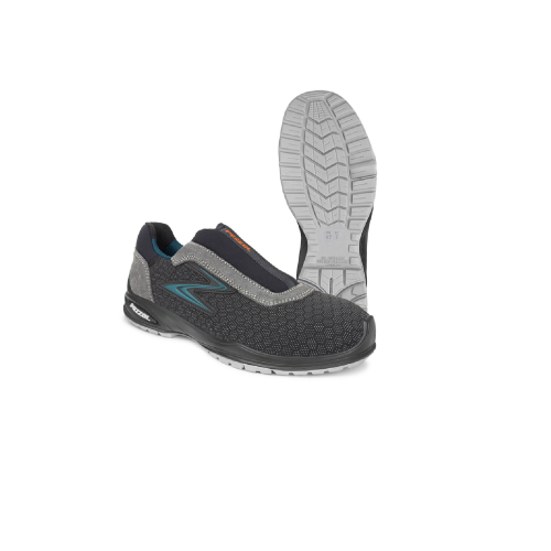 Zapatos de trabajo de baja seguridad Pezzol Ghibli S3 SCR sin cordones transpirables e impermeables hechos en Italia