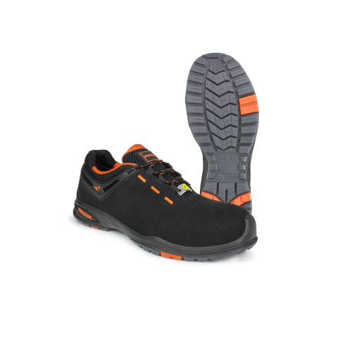 Zapatos de trabajo de baja seguridad Pezzol Lem S3 ESD SCR en microfibra de gamuza hechos en Italia