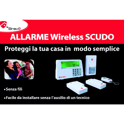 Komplettes kabelloses Alarm-Kit mit kabellosen Sensoren fÃ¼r Einbruchalarm zu Hause und zu Hause