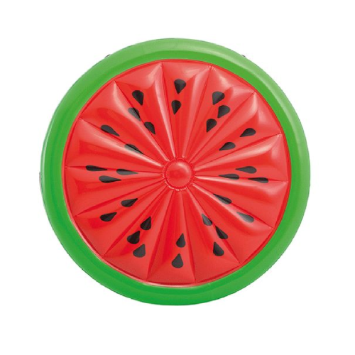 Intex 56283EU Inselmatratze 'Watermelon' aufblasbares Vinyl Ø 183x23 cm rot meergrün Schwimmbad