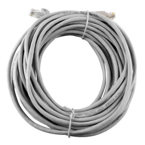 Câble LAN UTP cat 5 gaine gris clair complet avec connecteurs RJ45/RJ45 10 m connexion internet
