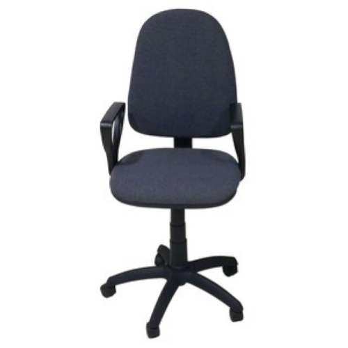 gray Turin office armchair with gas piston swivel armrests