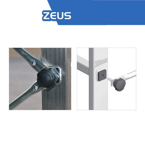 Accesorios para andamios de aluminio Zeus pomos de seguridad pack recambios