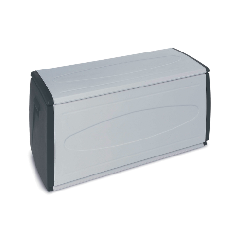 Arcón Terry BOX 120 Qblack contenedor contenedor madera en polipropileno 120x54x57 cm 2 ruedas a un lado