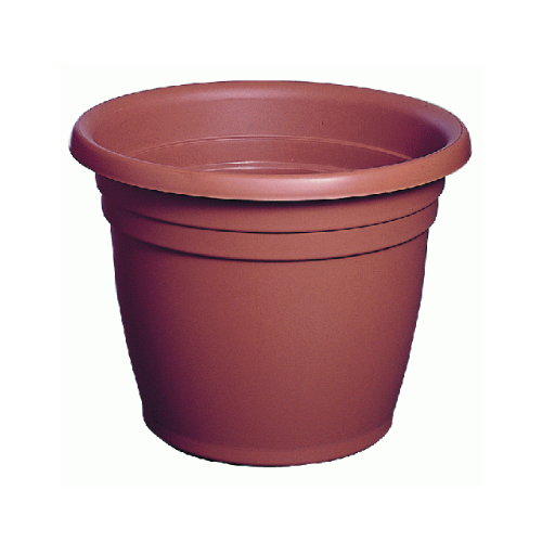 Ics vaso tondo per fiori e piante Ø 40 x h 32 cm in polipropilene 20 lt senza sottovaso giardino esterno