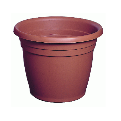 Ics vaso tondo per fiori e piante Ø 45 x h 34 cm in polipropilene 30 lt senza sottovaso giardino esterno