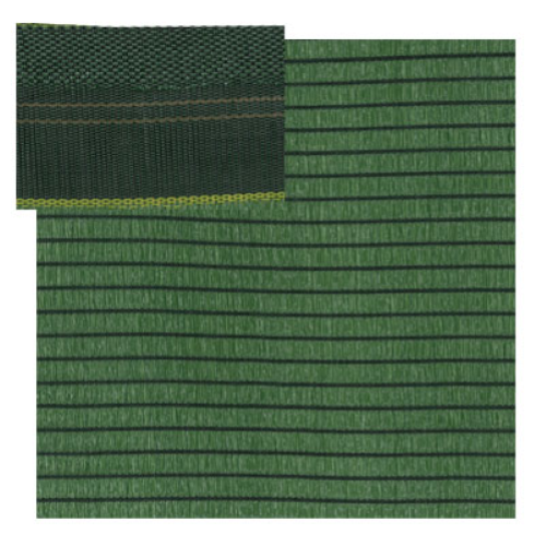 Red de sombra camping color verde mt.100x150h en rafia sintética cobertura 99% con bordes reforzados
