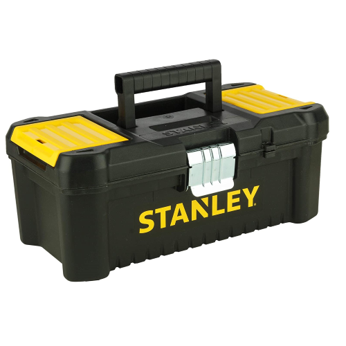 Stanley cassetta porta attrezzi essential cm 32x18,8x13,2 con chiusura in metallo