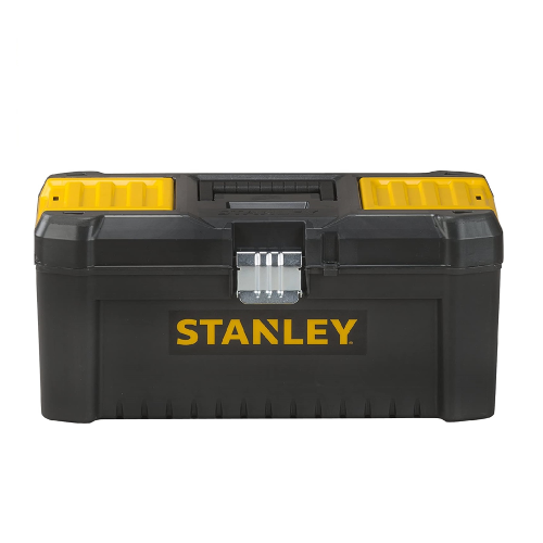 Stanley cassetta porta attrezzi essential cm 40,6x20,5x19,5 con chiusura in metallo