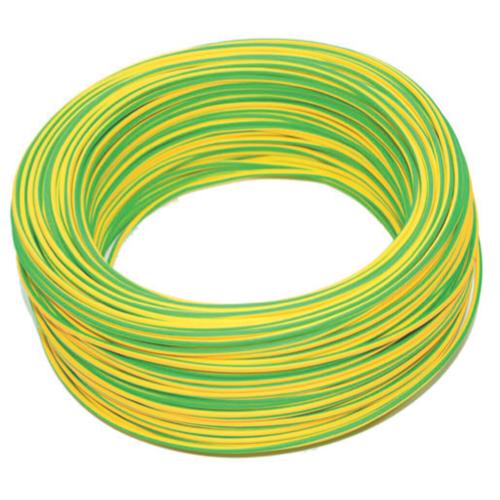 bobina 100 mtl cavo elettrico unipolare sezione 1x2,5 mm² giallo verde