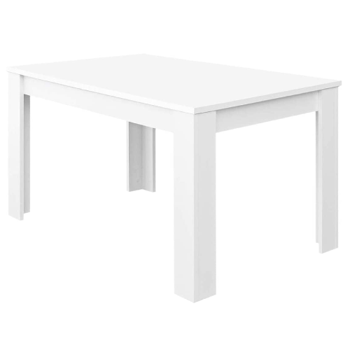 Kendra ausziehbarer Tischsatz cm 140/190x90x78h glänzend weiße Melamin-Spanplatte