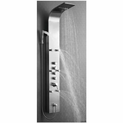 Metaform mod Niagara parete colonna doccia idromassaggio acciaio inox