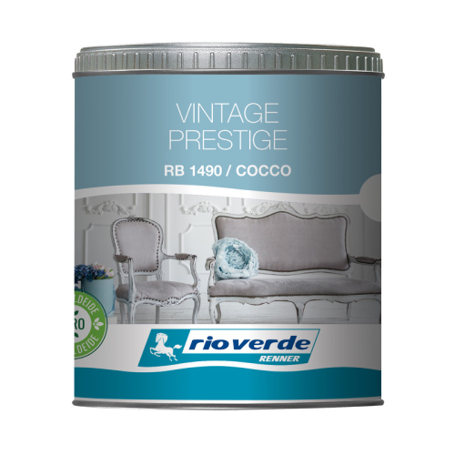 Peinture Rioverde RB1490 / noix de coco vintage extra mate rendement lavable 8÷10 m²/l paquet de 500 ml effets shabby ethniques