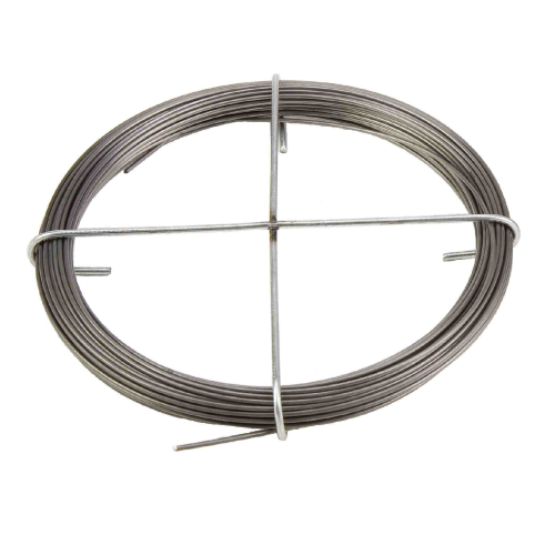 ovillo de alambre de acero C85 de 100 g diámetro Ø 1 mm longitud 14 m para hacer resortes y ganchos
