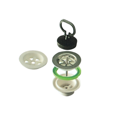 Desagüe de polipropileno para empalme de fregadero cerámico 1" 1/2 diámetro Ø 80 accesorio de recambio con tapa tirador