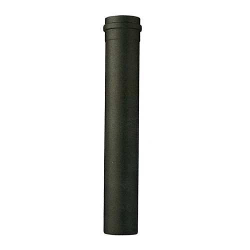 Tubo para estufa de pellets en porcelana negra mate diámetro Ø 10 cm altura 50 cm suministrado sin junta