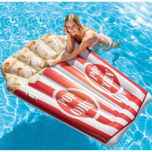 Intex 58779 materassino gonfiabile popcorn in vinile 178x124 cm a stampa realistica mare piscina