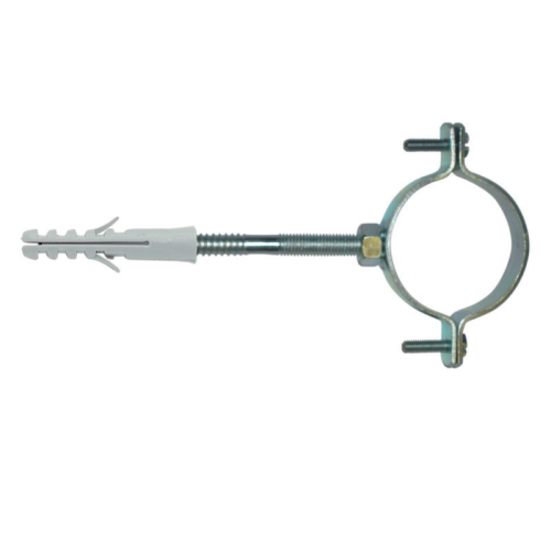 Collarín Elematic E/CL 1,1/4" 2 piezas en acero galvanizado con tornillo de conexión y tapón Ø 10 mm collarines para canalón soporte para canalón