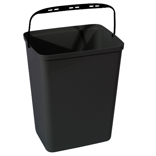 Eimer für Abfallbehältermodul 20 lt schwarz Ersatzteil Abfallbehälterzubehör für die getrennte Abfallsammlung