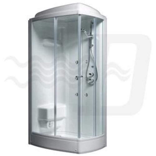 cabine de douche rectangulaire droite PyrÃ©nÃ©es avec hydromassage cm 228h