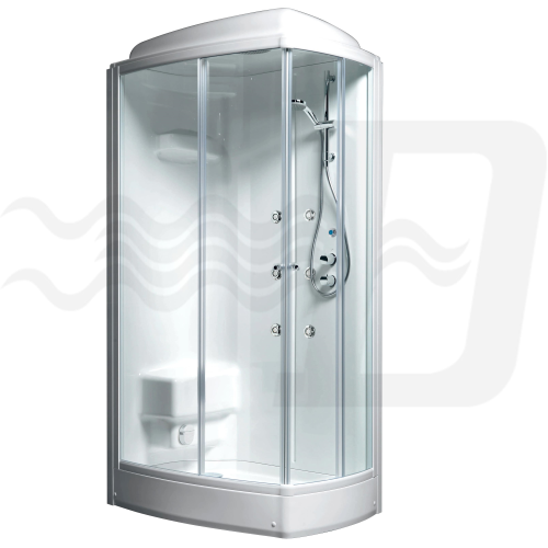 box cabina doccia rettangolare Libano sx idromassaggio cm 110x72x228h