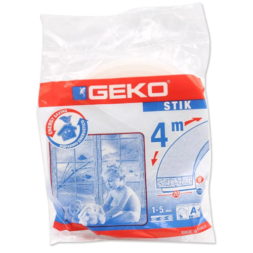 Geko parafreddo in spugna 4 mt autoadesivo 20x6 mm paraspifferi porte e finestre