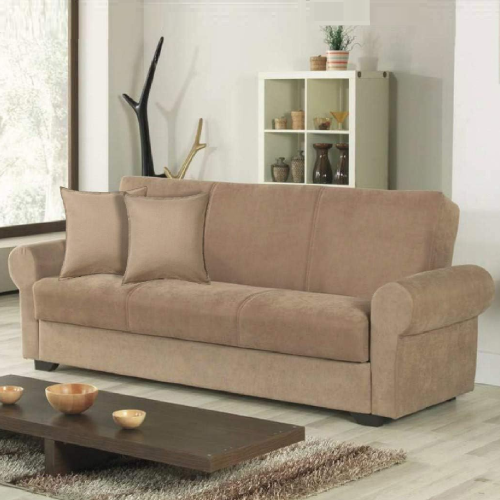 Firenze 3-Sitzer-Sofa mit Bettfunktion Farbe Cappuccino Maße des Sofas: 225 x 86 x 88 cm Bettsofa-Container
